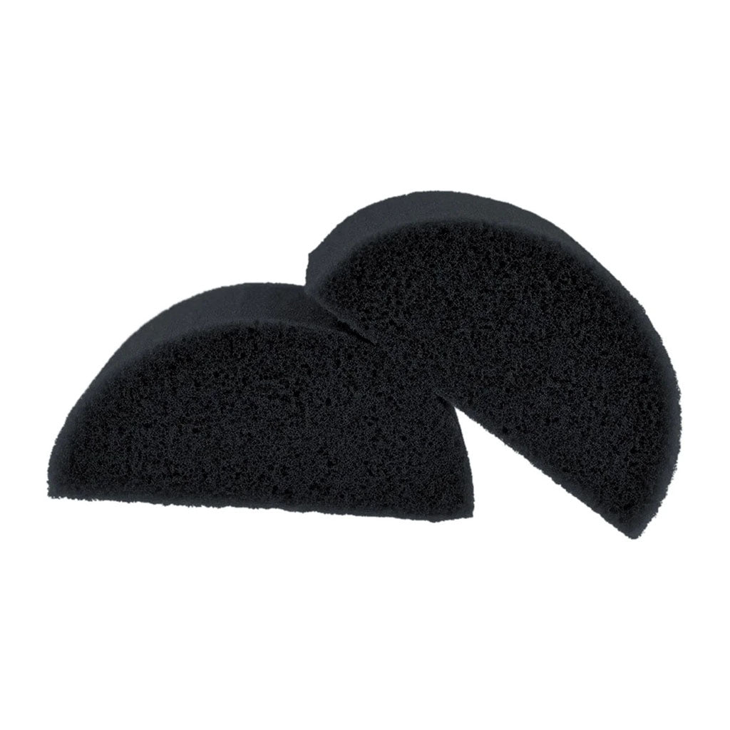 Halvcirkelsvampe i sort