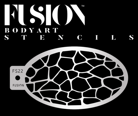 Fusion Body Art Drageskæl stencil til ansigtsmaling