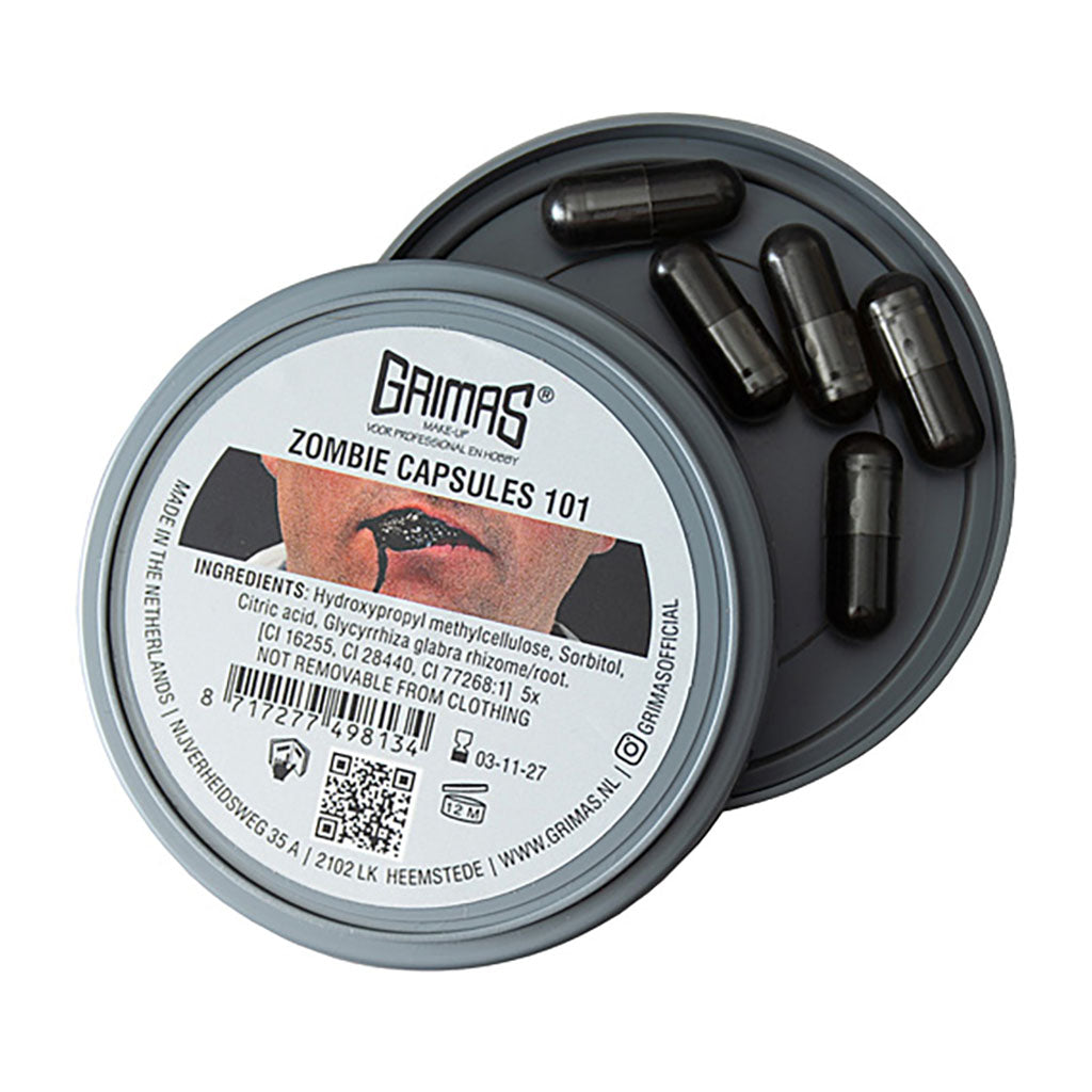 Sorte zombiekapsler fra Grimas