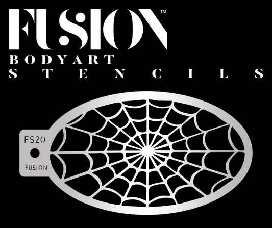 Fusion Body Art Spindelvæv stencil til ansigtsmaling
