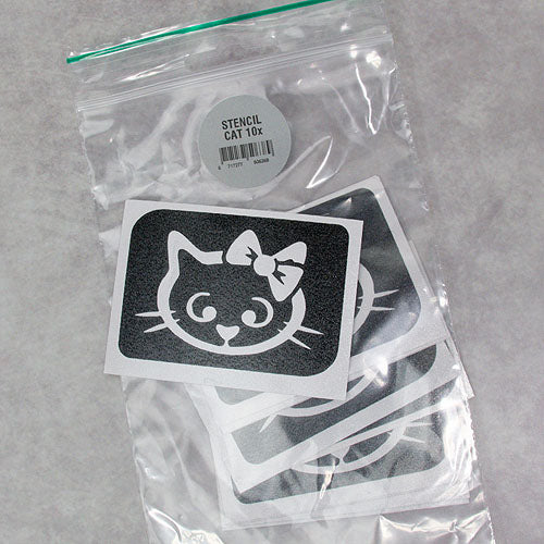 Grimas glitter tattoo stencil kat
