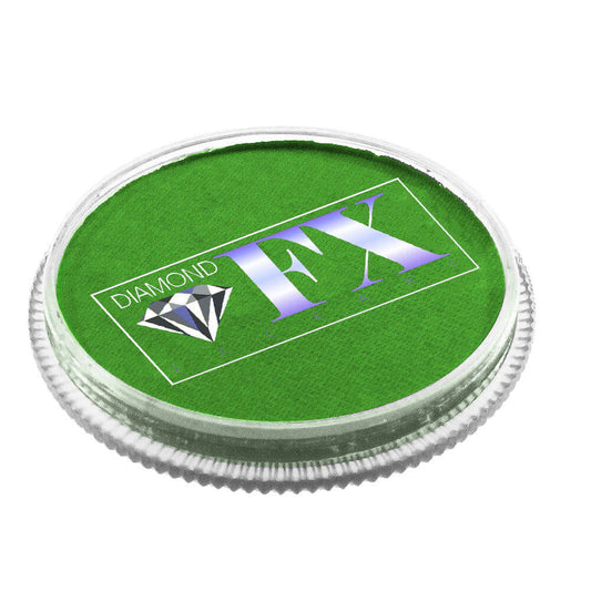 Diamond FX vandbaseret sminke og ansigtsmaling billegrøn metallisk 30 g