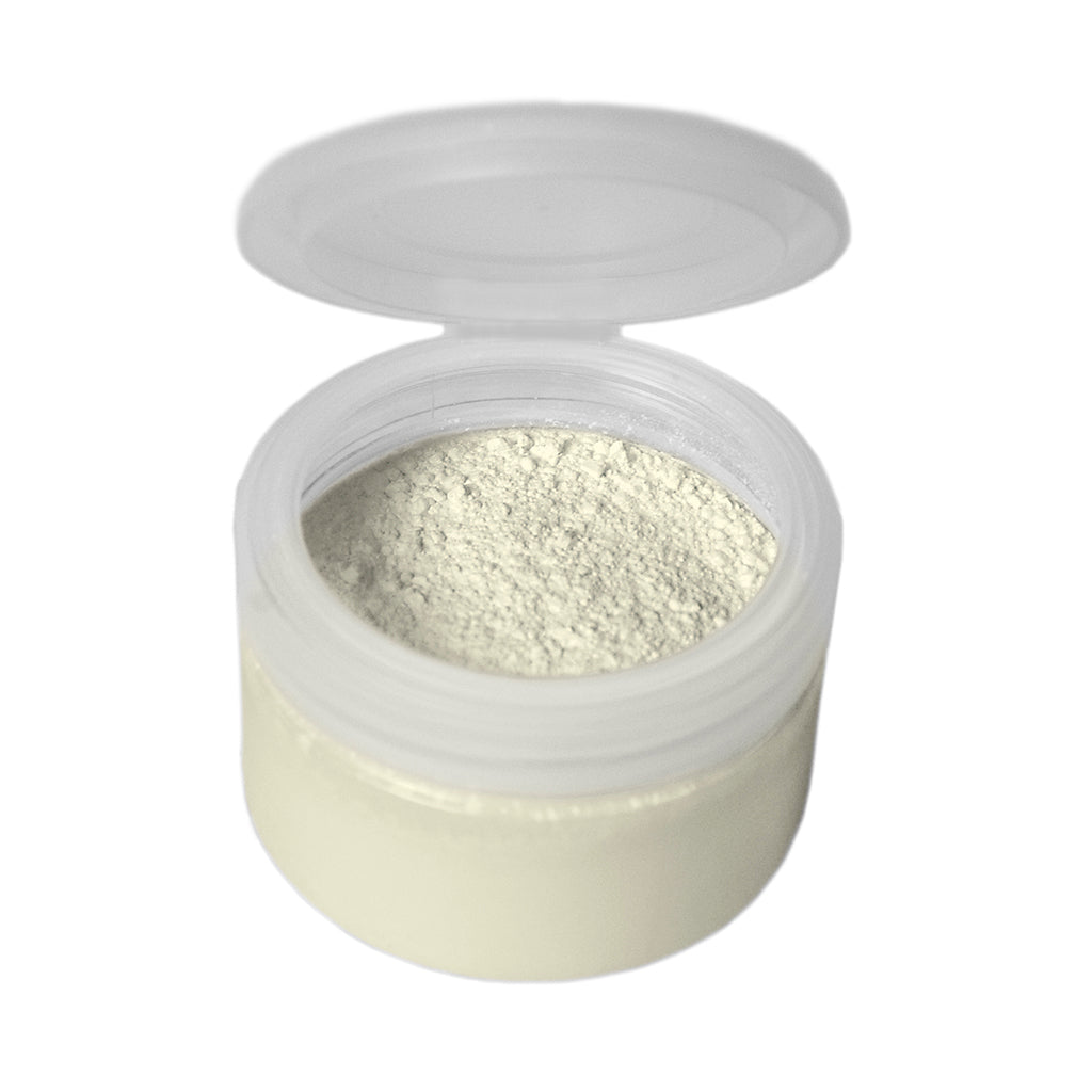 Grimas bøtte med hvid fikseringspudder 60 g