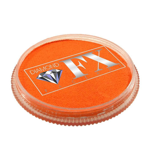 Diamond FX vandbaseret smink og ansigtsmaling orange neon 30 g