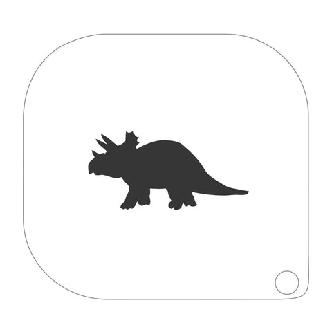 grimas stencil til ansigtsmaling dinosaur triceratops