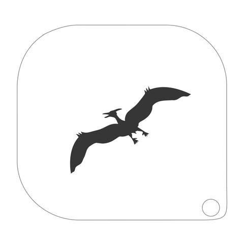 grimas stencil til ansigtsmaling flyveøgle pteranodon