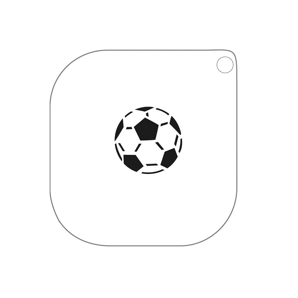 grimas stencil til ansigtsmaling fodbold