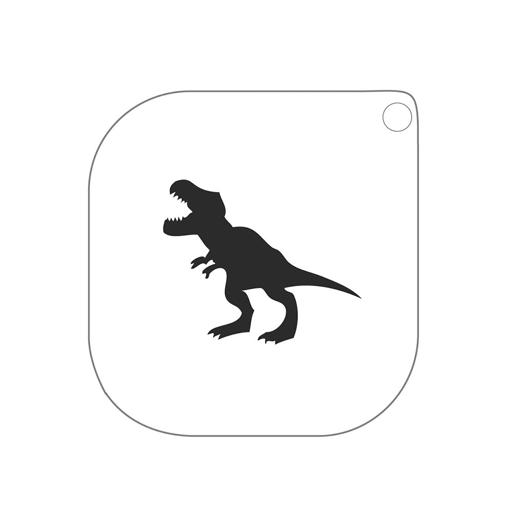 grimas stencil til ansigtsmaling dinosaur tyrannosaurus rex
