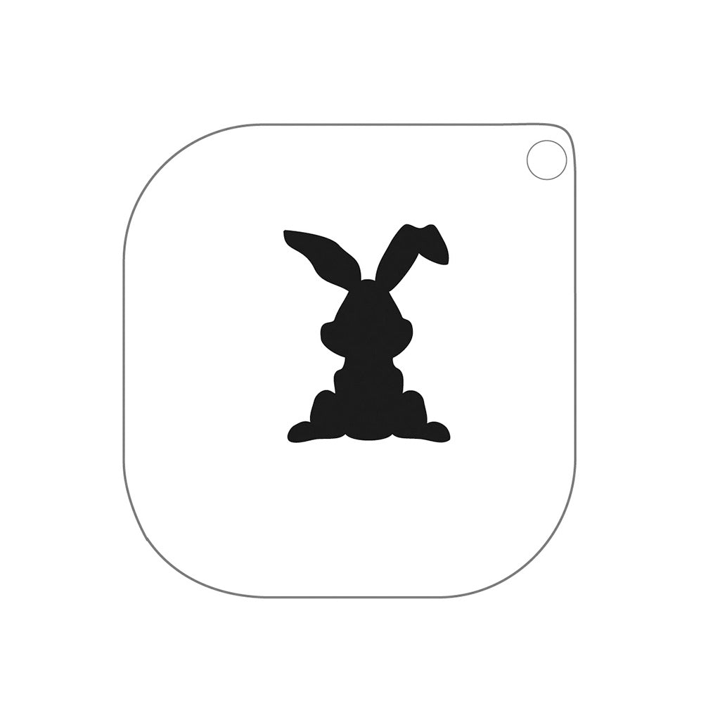 grimas stencil til ansigtsmaling kanin