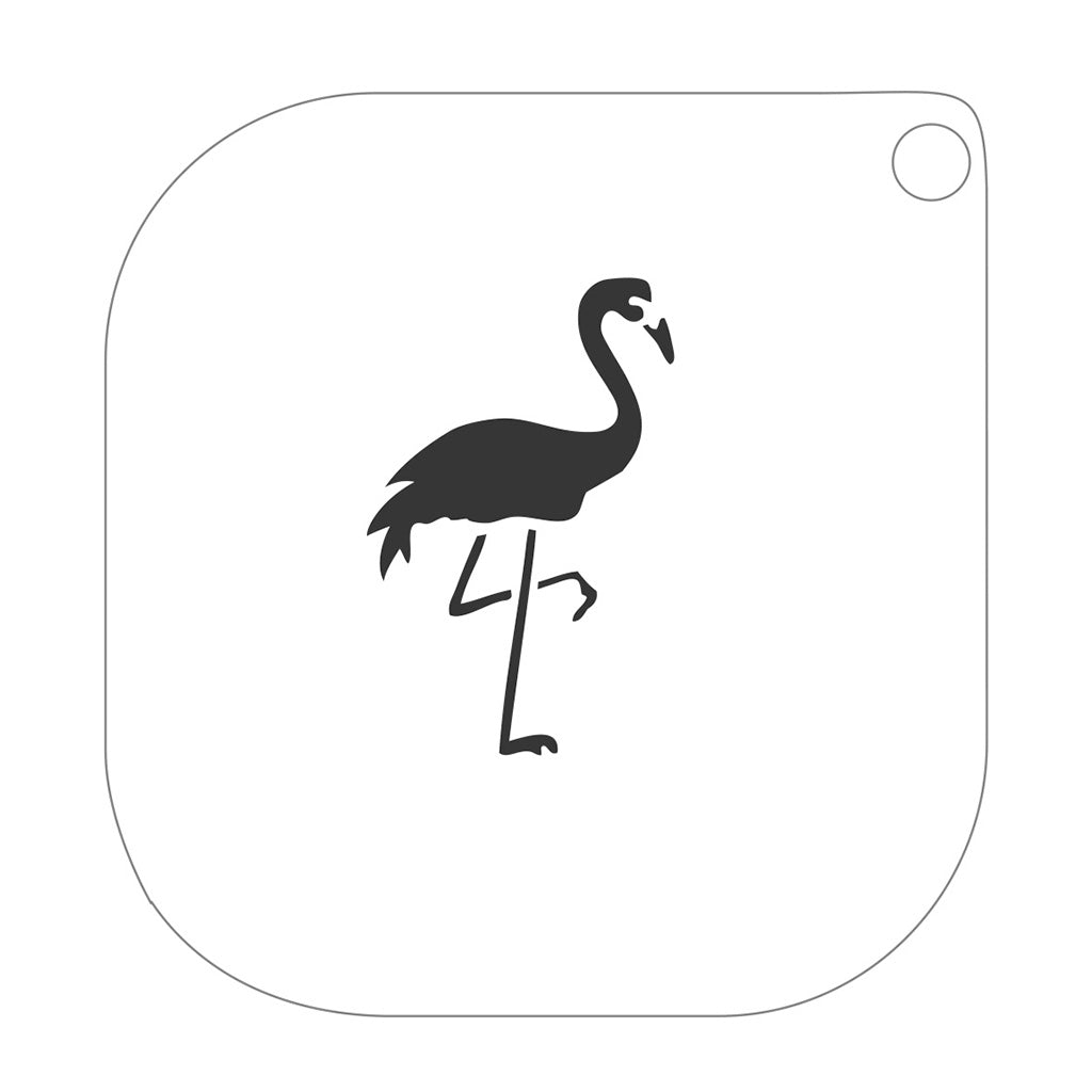 grimas stencil til ansigtsmaling flamingo