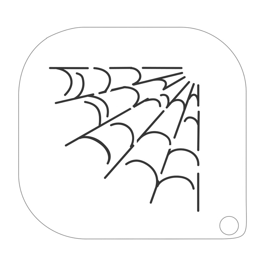 grimas stencil til ansigtsmaling spindelvæv