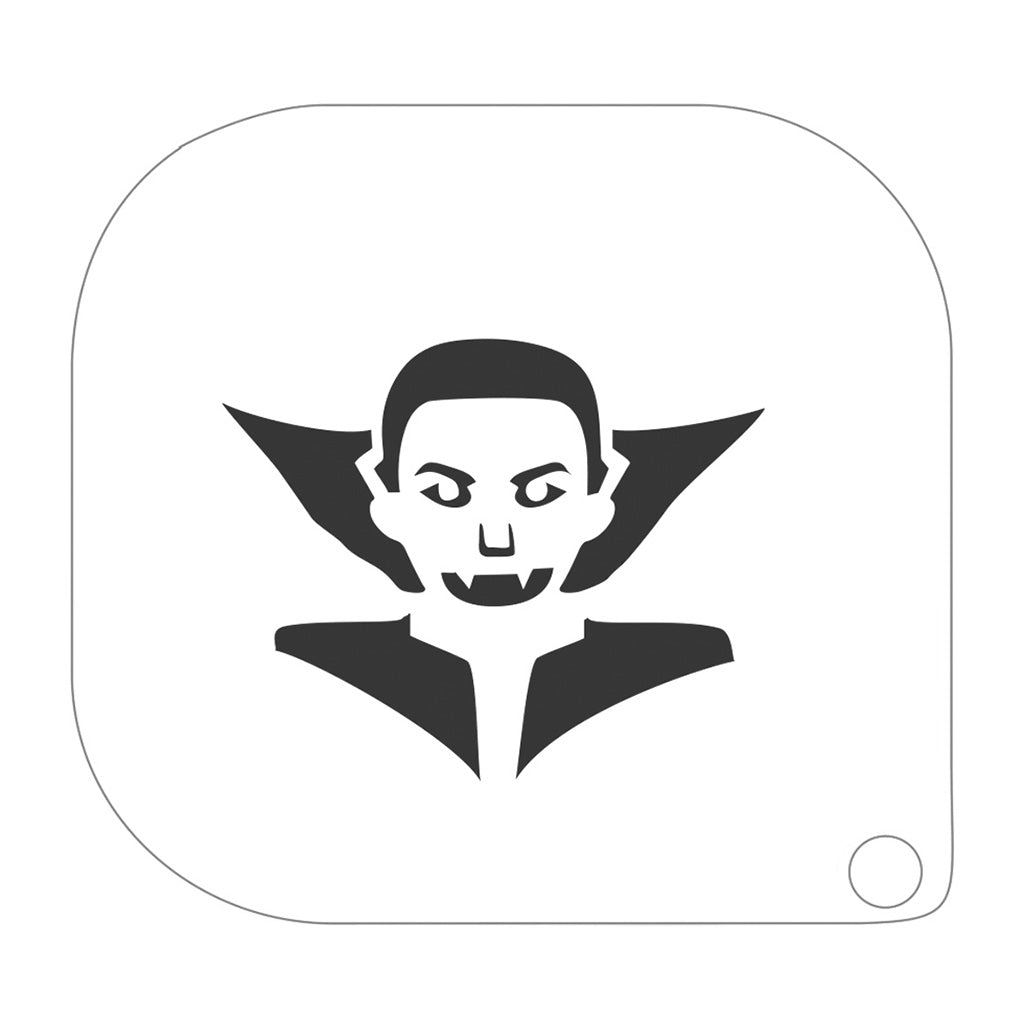 grimas stencil til ansigtsmaling dracula