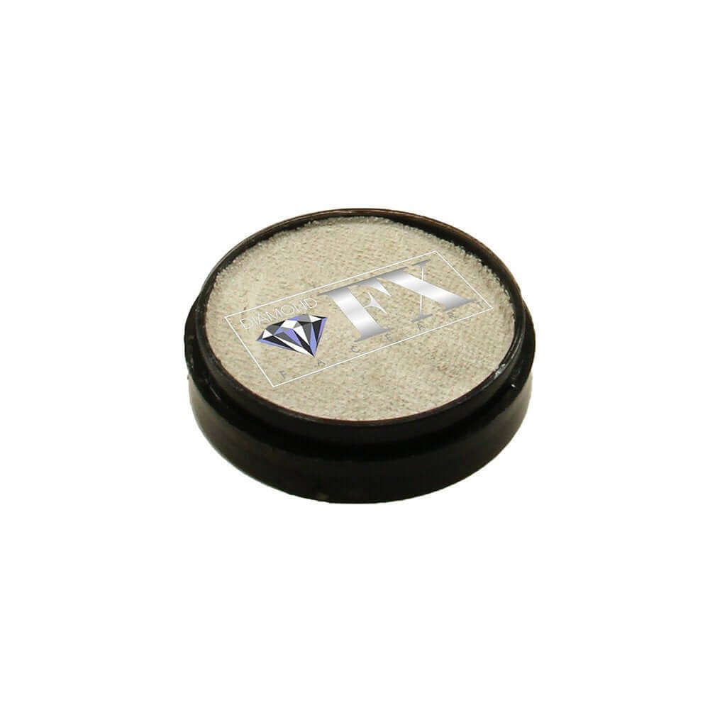 Diamond FX vandbaseret sminke og ansigtsmaling hvid metallisk 10 g