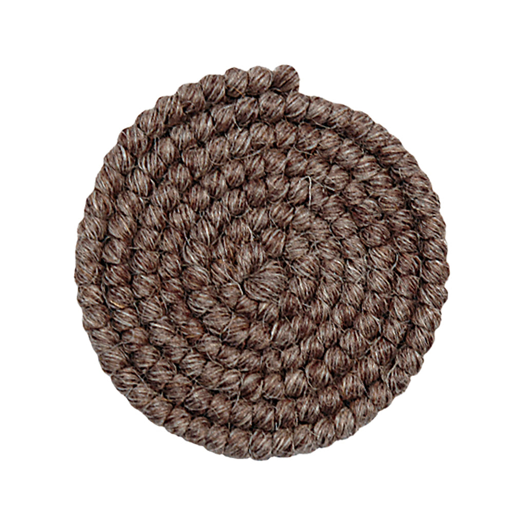 Grimas mørk gråbrun uldcrepe 1 m