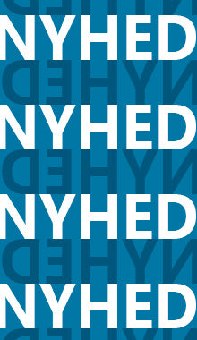 Banner med teksten Nyhed