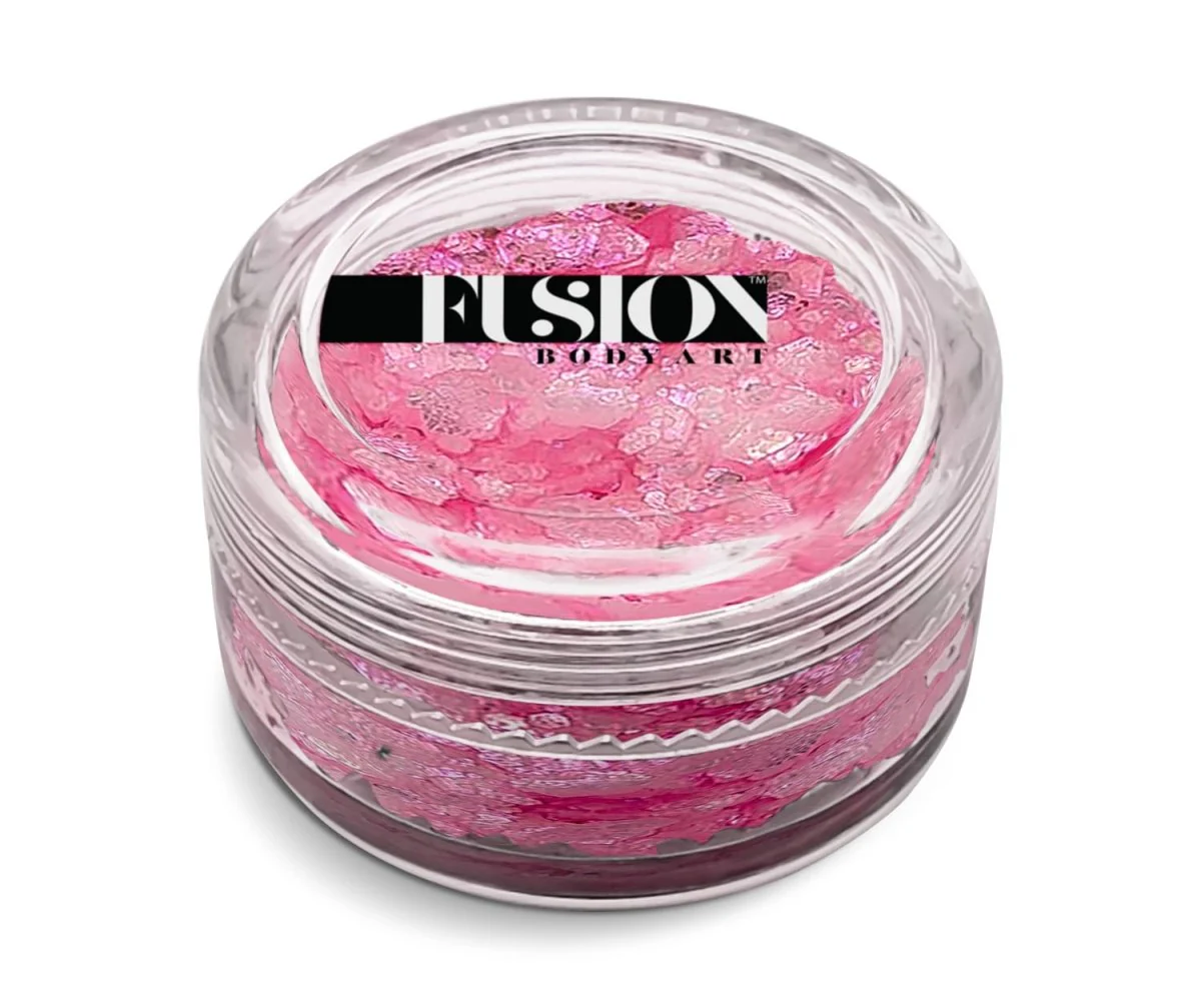 Fusion Body Art Glitter Cream Pink Butterflies
