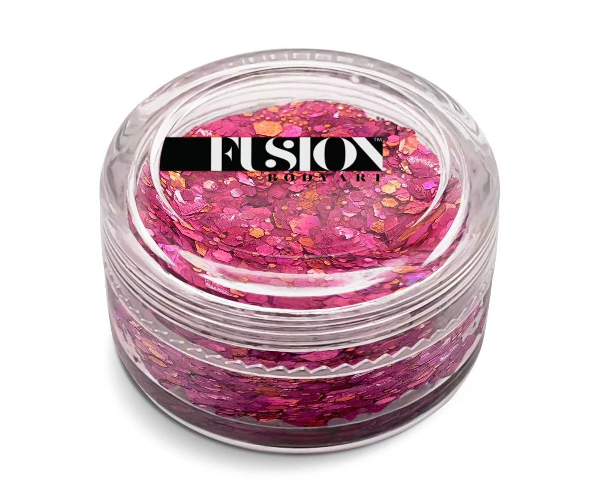 Fusion Body Art Glitter Cream Pink Roses