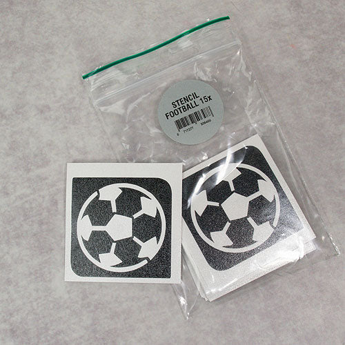 Grimas glitter tattoo stencil fodbold