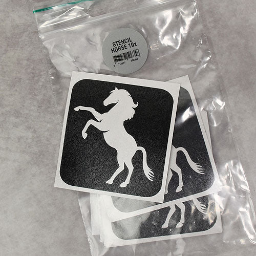 Grimas glitter tattoo stencil  hest