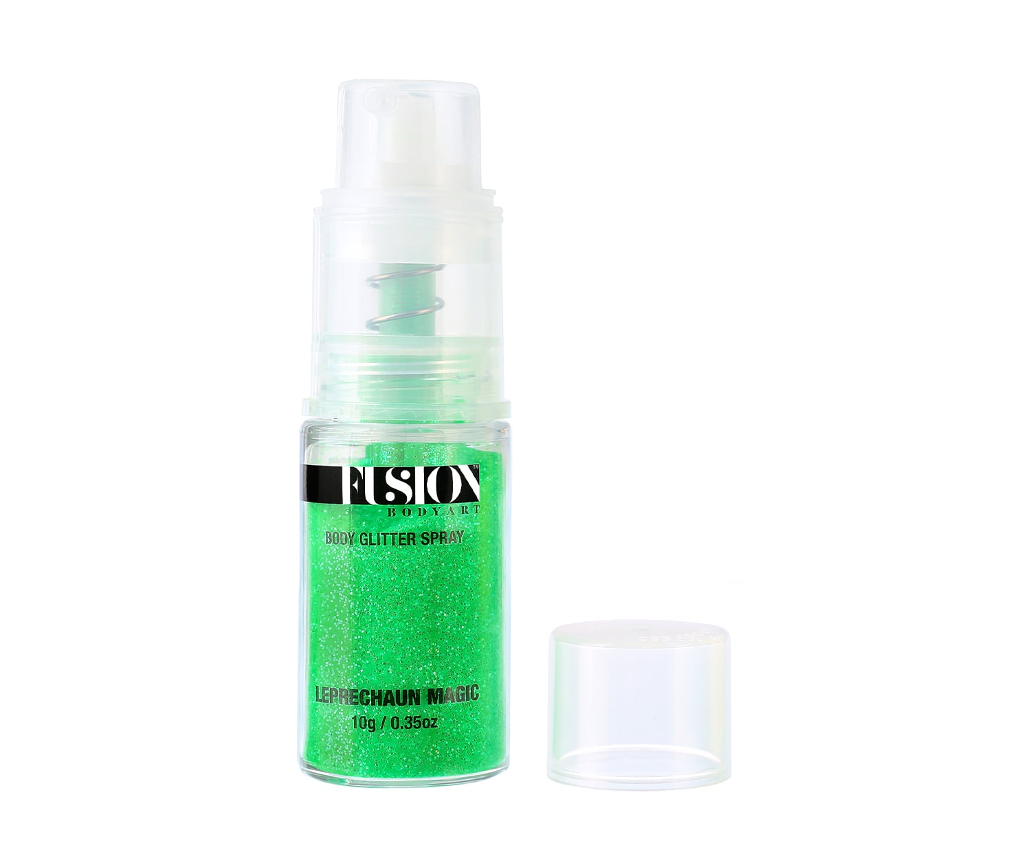 Fusion Body Art holografisk grøn glitter Leprechaun Magic 10 g
