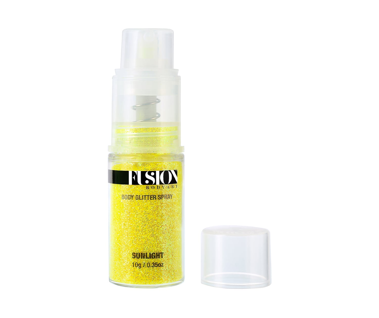 Fusion Body Art holografisk gul glitter Sunlight 10 g