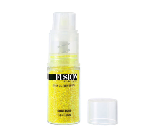 Fusion Body Art holografisk gul glitter Sunlight 10 g