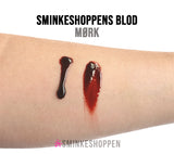 Sminkeshoppens realistiske blod swatch blodtest