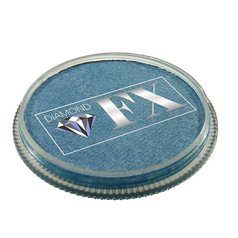 Diamond FX vandbaseret sminke og ansigtsmaling babyblå metallisk 30 g