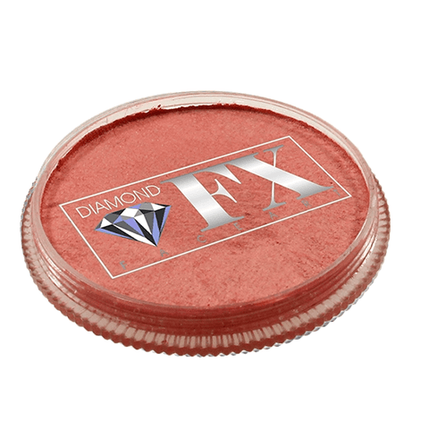 Diamond FX vandbaseret sminke og ansigtsmaling lyserød metallisk 30 g