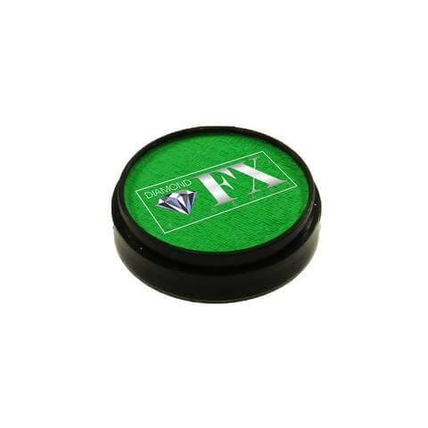 Diamond FX vandbaseret sminke og ansigtsmaling grøn neon 10 g