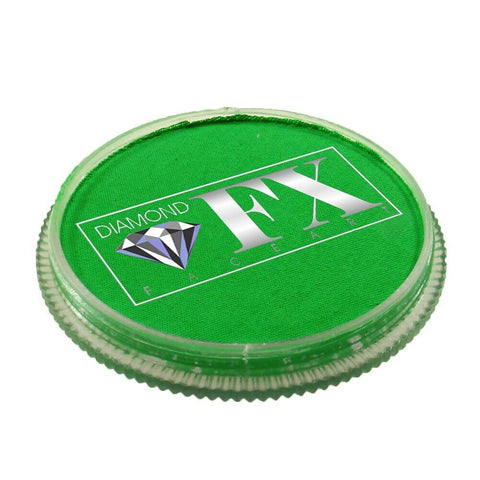 Diamond FX vandbaseret sminke og ansigtsmaling grøn neon 30 g