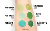 Test på hud af Diamond FX vandbaseret sminke Mint Green