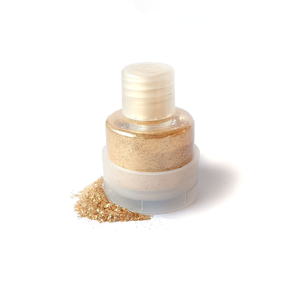 grimas shimmer flakes guld