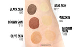 Test på hud af Diamond FX vandbaseret sminke og ansigtsmaling lys hudfarve