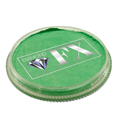 Diamond FX vandbaseret sminke og ansigtsmaling mintgrøn metallisk 30 g