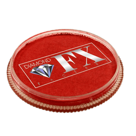 Diamond FX vandbaseret sminke og ansigtsmaling rød metallisk 30 g