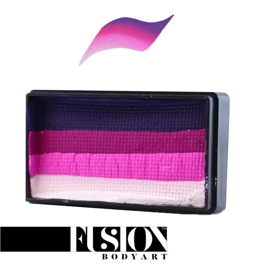 Fusion Body Art Rich Orchid allergivenlig ansigtsmaling som Split Cake hvid lyserød pink lilla 30 g