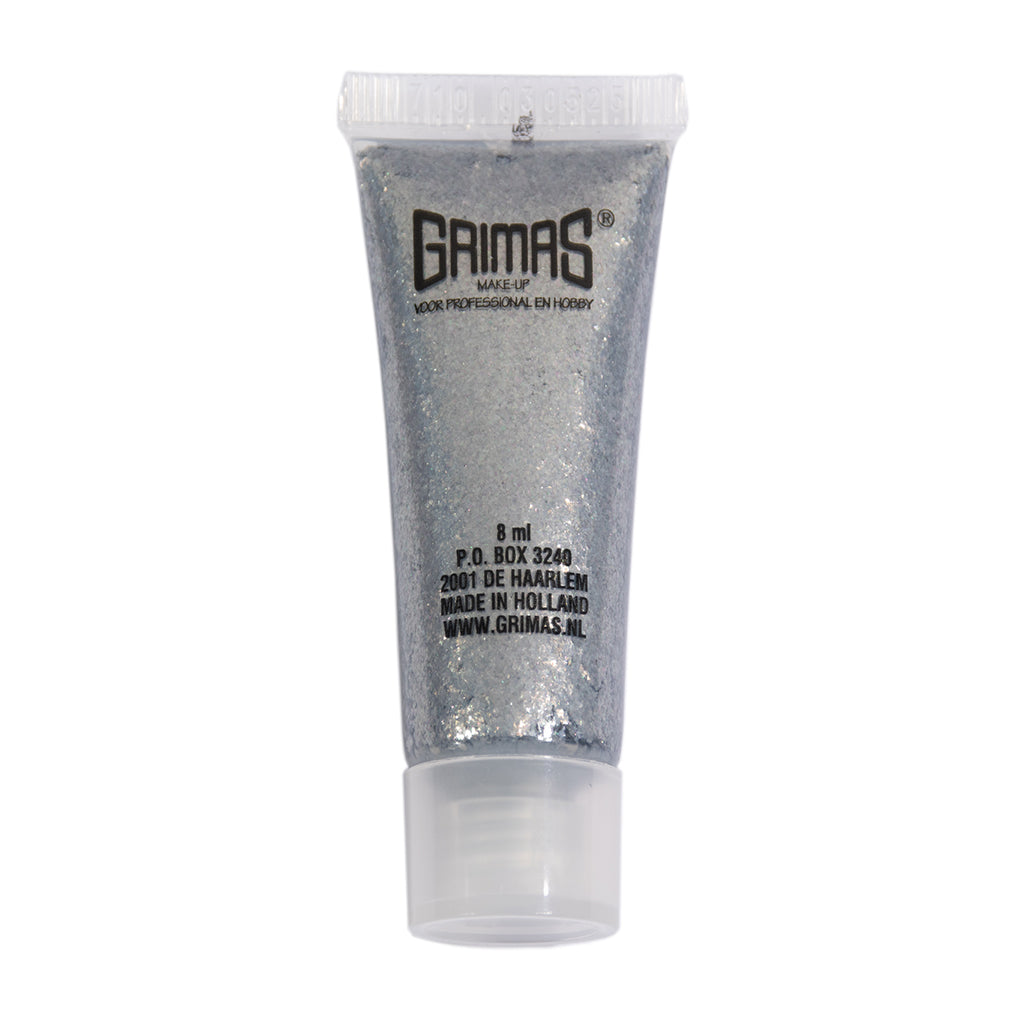 grimas shimmer gel sølv