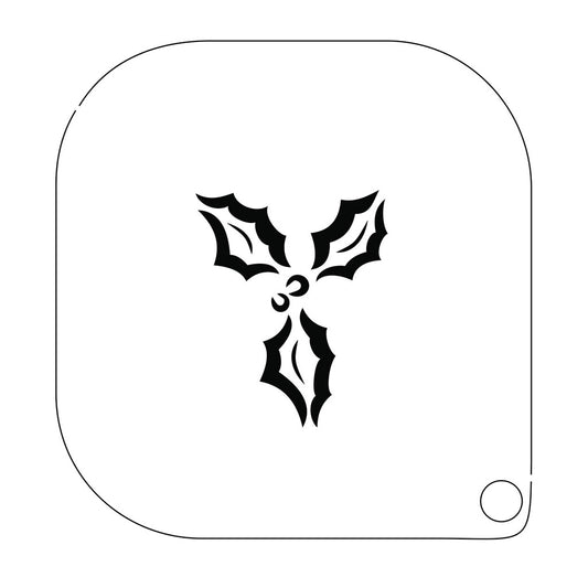 grimas stencil til ansigtsmaling kristtjørn