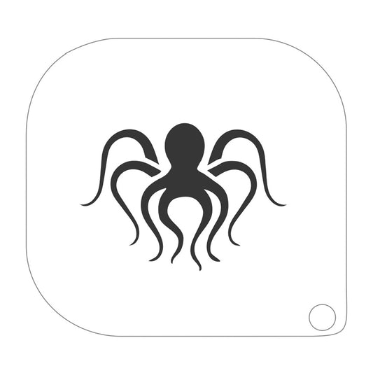 grimas stencil til ansigtsmaling blæksprutte