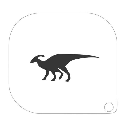 grimas stencil til ansigtsmaling dinosaur parasaurolophus
