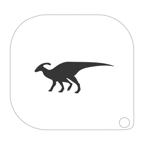 stencil grimas dinosaur parasaurolophus