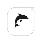 grimas stencil til ansigtsmaling delfin